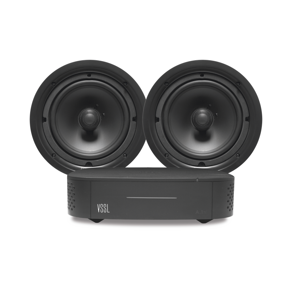 KIT Amplificador VSSL A1X | 2 Bocinas para Plafón de 6in TruAudio PP6