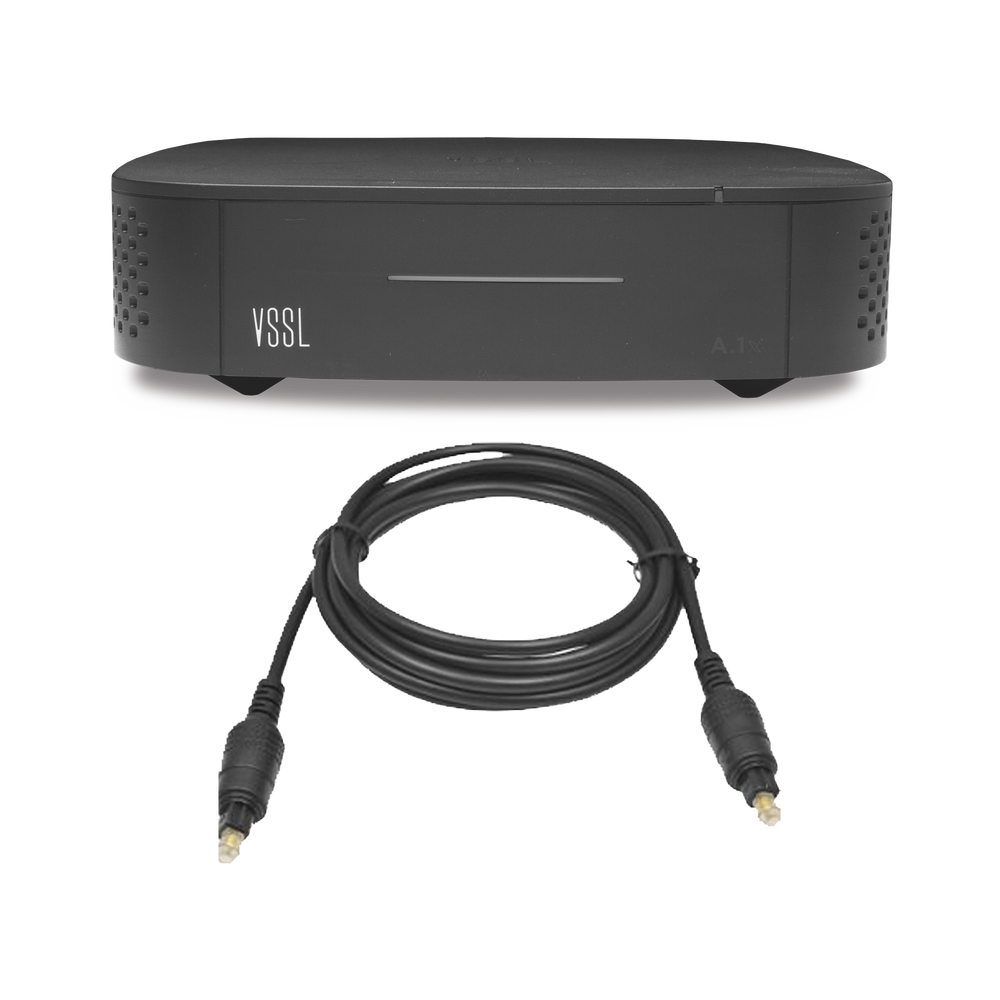 Amplificador una Zona de 2 Canales, 50 W por Canal, Con Cable TOSLINK Incluido, Transmisión por Chromecast, AirPlay, Alexa Cast, Spotify Connect