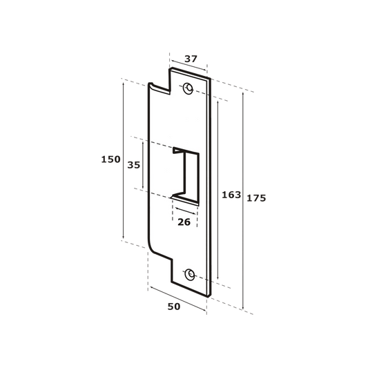 Contra para Cerradura Abloy (ABLEL410)