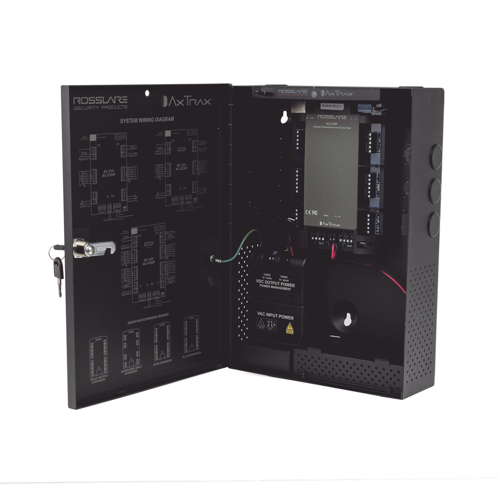 Access Controller for 2 Readers / 30,000 Cards / 20,000 Events / Includes Cabinet and Power Supply / New Generation!