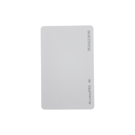 Tarjeta MIFARE Classic / Tipo ISO Card / Memoria 4Kb / Imprimible / Frecuencia 13.56 Mhz/ formato CR80