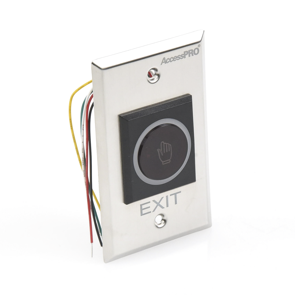 Contactless Exit Button/ IR Sensor/ Illuminated/ Normally Open &amp; Closed/ Adjustable Detection Distance