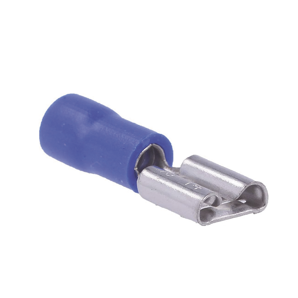 TERMINAL HEMBRA AZUL .250 CAL.16-14