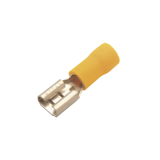 TERMINAL HEMBRA AMARILLA .250 CAL.12-10
