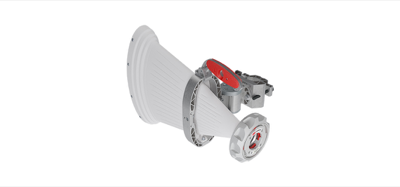 Antena Sectorial Asimétrica de 45° / 4900 - 7125 MHz / 19 dBi / Con soporte mejorado, lista para TwistPort™ sin pérdida