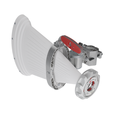 Antena Sectorial Asimétrica de 90° 5180 - 6000 MHz, 16 dBi con soporte mejorado, listas para TwisPort sin pérdida