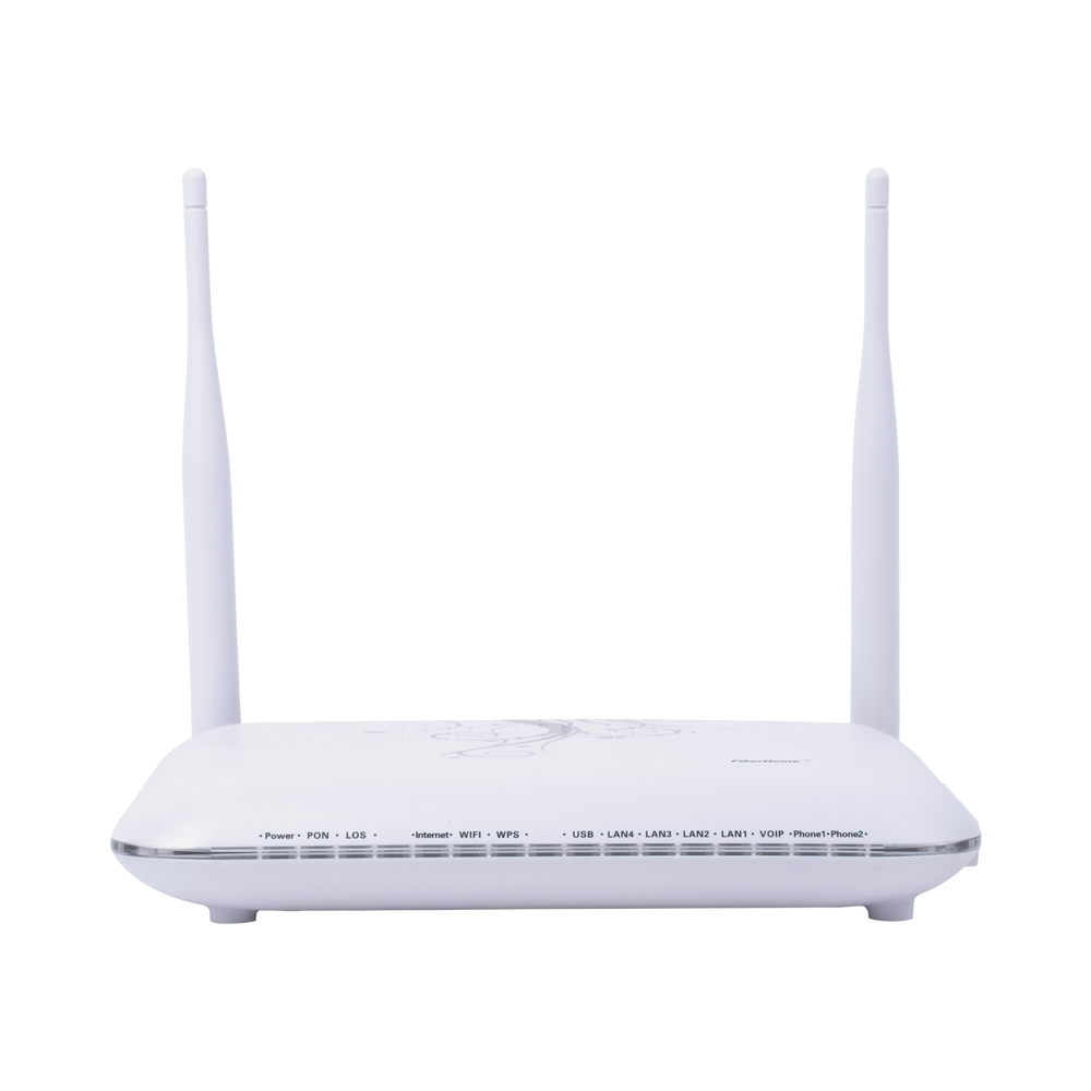 GPON ONU, 2.4 GHz WiFi, 2X2 MIMO, 4 Gigabit Ethernet Ports, SC/UPC connector