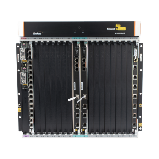 OLT Carrier Class Modular GPON, 16 Ranuras de Servicio, 1 Tarjeta de Servicio, crecimiento hasta 256 puertos GPON o 128 XGPON