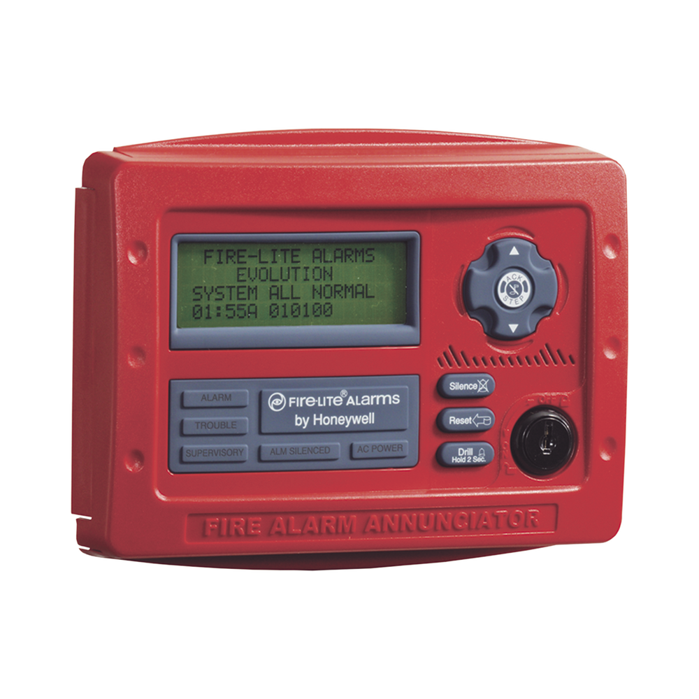 Anunciador Remoto de 80 Caracteres (4x20) / Botones de Reconocimiento, Silenciar, Reinicio y Evacuar / Leds de Estatus / Compatible con Paneles Direccionables Fire-Lite