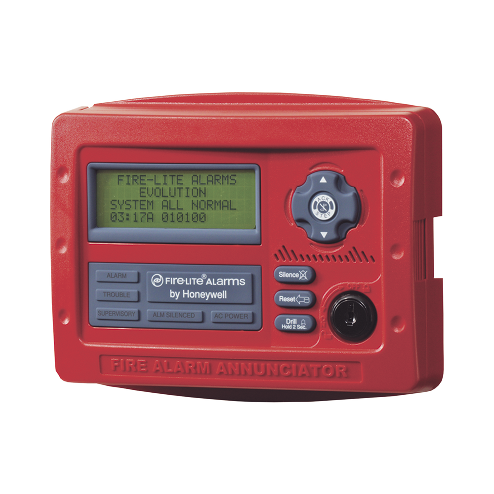 Anunciador Remoto de 80 Caracteres (4x20) / Botones de Reconocimiento, Silenciar, Reinicio y Evacuar / Leds de Estatus / Compatible con Paneles Direccionables Fire-Lite