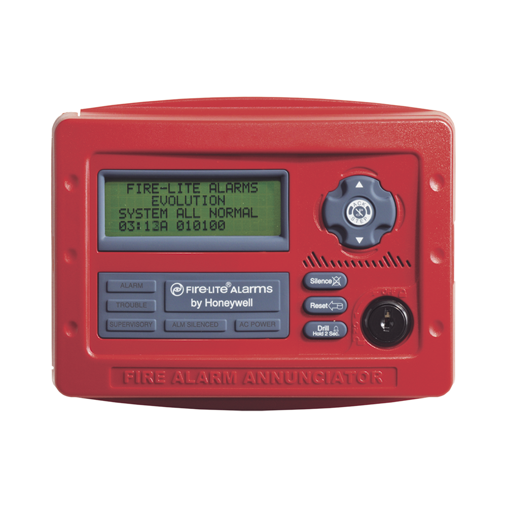 Anunciador Remoto de 80 Caracteres (4x20) / Botones de Reconocimiento, Silenciar, Reinicio y Evacuar / Leds de Estatus / Compatible con Paneles Direccionables Fire-Lite