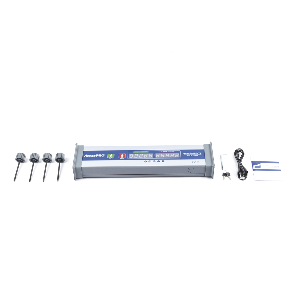 (100% OUTDOOR) 18-Zone Metal Detector/ Outdoor Use/ People Counter