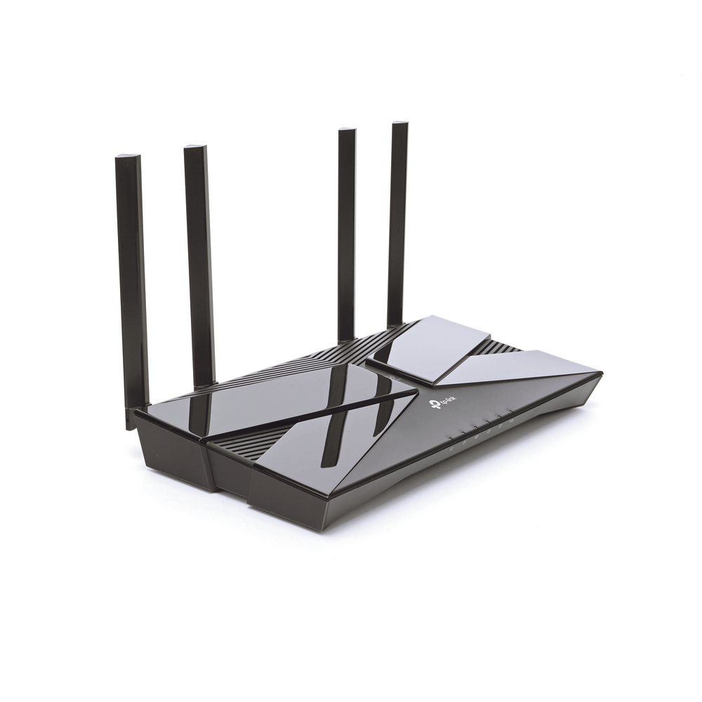 AX50 Tri-Band Gaming Router up to 2976Mbps MU-MIMO 1 1G WAN port and 4 10/100/1000 Mbps LAN ports, 1 USB 3.0 port and 4 antennas.