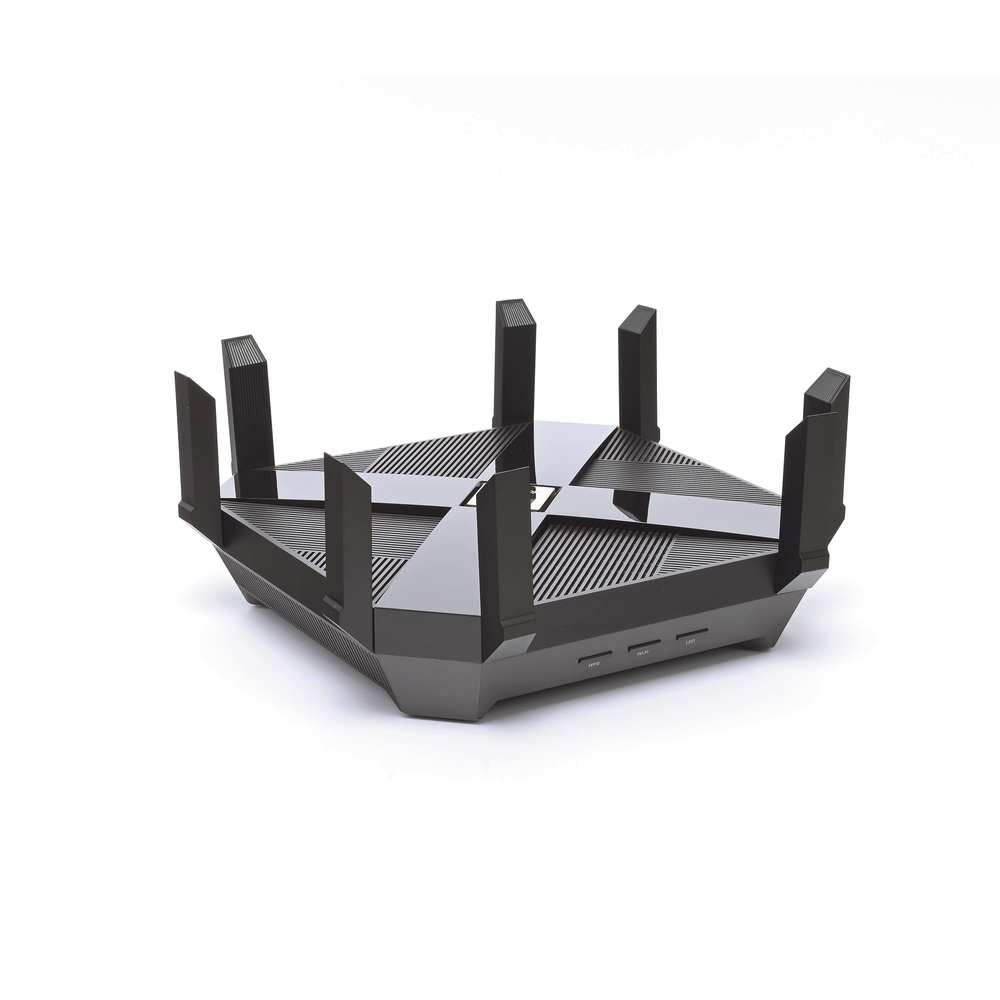 AX6000 MU-MIMO Tri-Band Gaming Router 1 x 2.5G, 2G, 1G, 100Mbps WAN port and 8 x 10/100/1000Mbps LAN ports, 2 x USB 3.0 ports and 8 x antennas.
