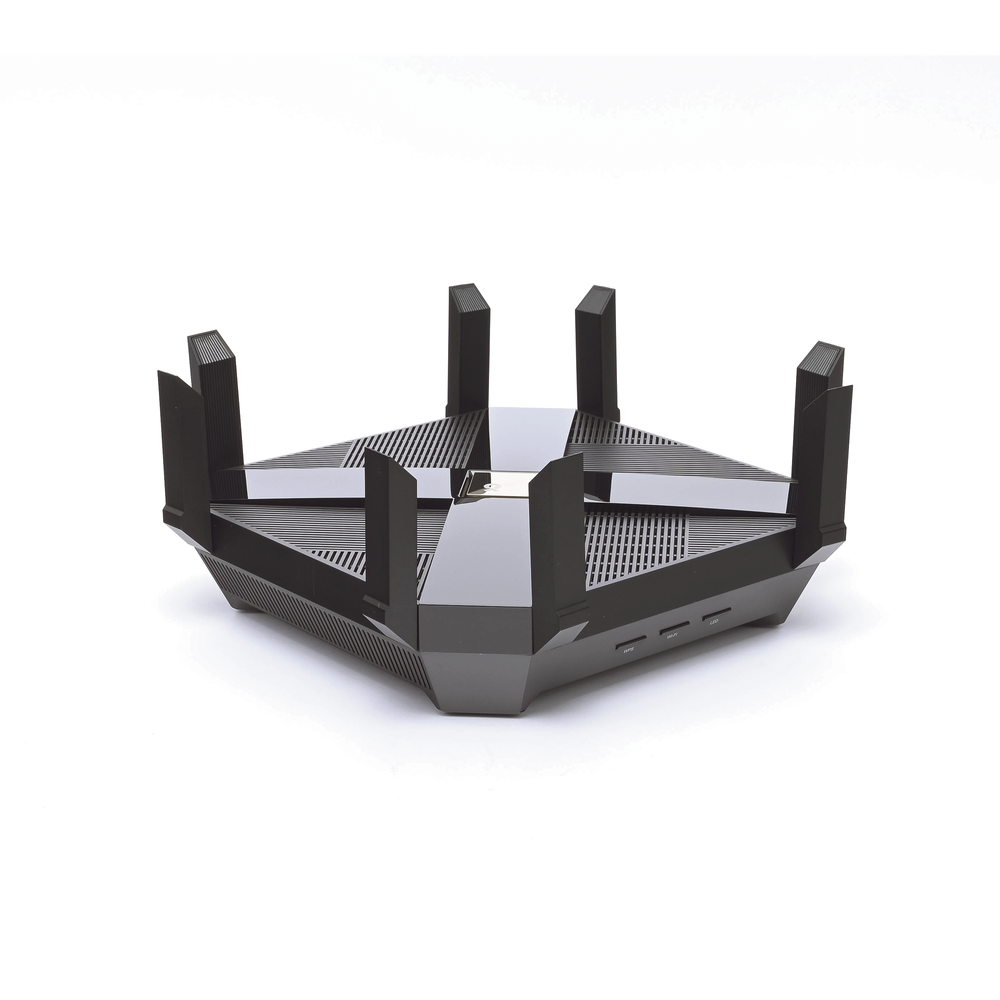 AX6000 MU-MIMO Tri-Band Gaming Router 1 x 2.5G, 2G, 1G, 100Mbps WAN port and 8 x 10/100/1000Mbps LAN ports, 2 x USB 3.0 ports and 8 x antennas.