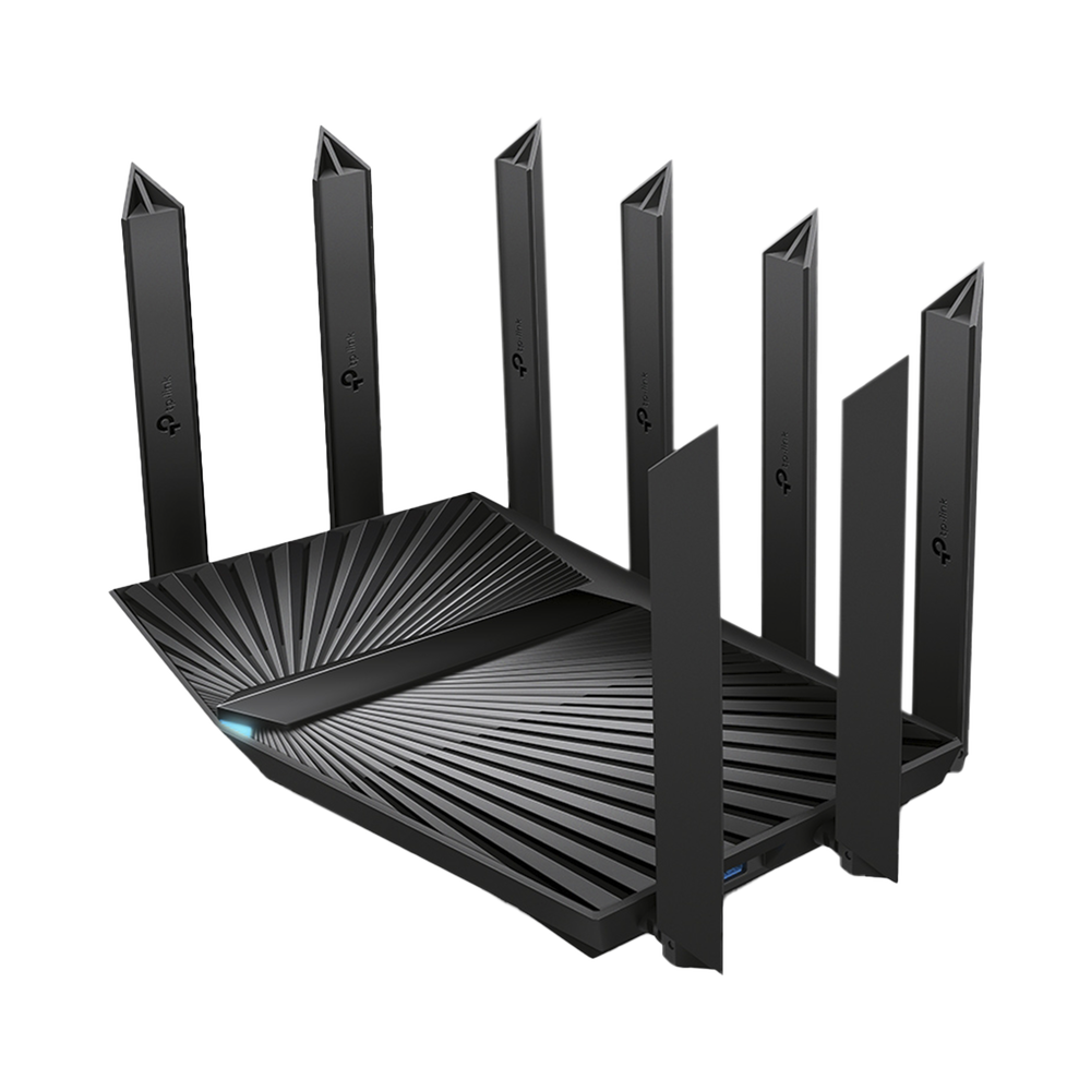 AC5400 MU-MIMO Tri-Band Gaming Router 1 x 10/100/1000Mbps WAN Port &amp; 8 x 10/100/1000Mbps LAN Ports, 2 x USB 3.0 Port &amp; 8 x Antennas.
