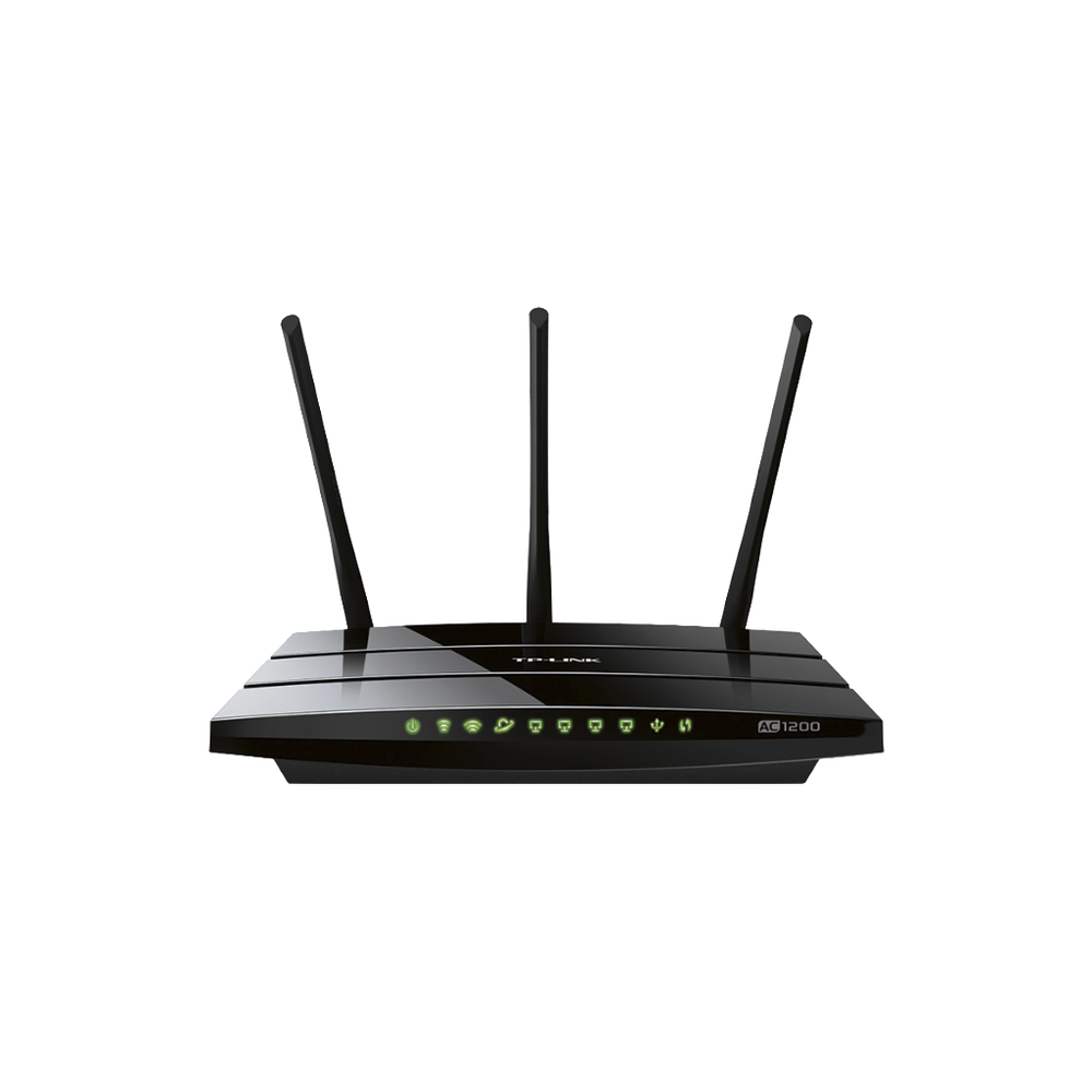 AC 1200 Dual Band Wireless Router 1 10/100/1000 Mbps WAN port and 4 10/100/1000 Mbps LAN ports, 1 USB 2.0 port