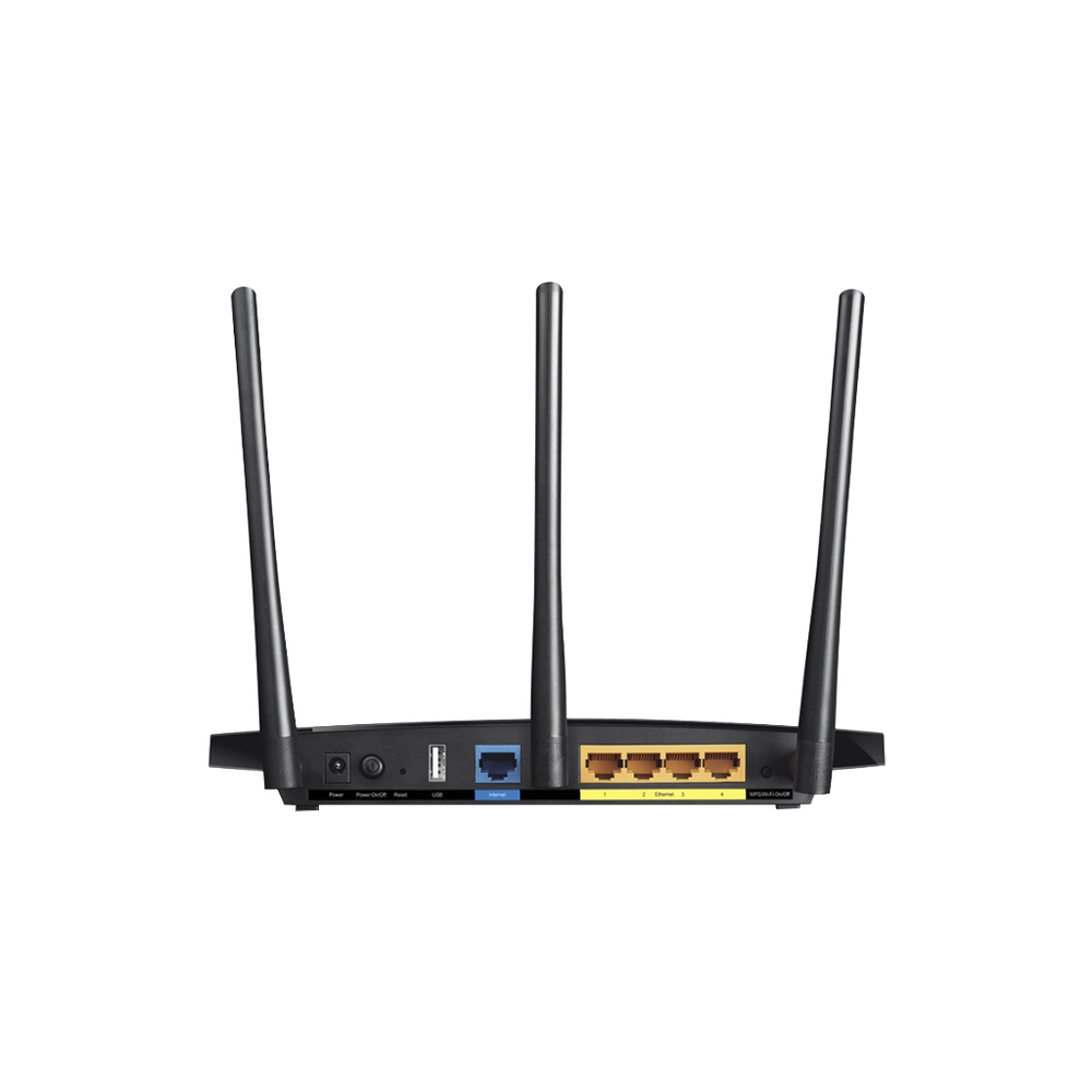 AC 1200 Dual Band Wireless Router 1 10/100/1000 Mbps WAN port and 4 10/100/1000 Mbps LAN ports, 1 USB 2.0 port