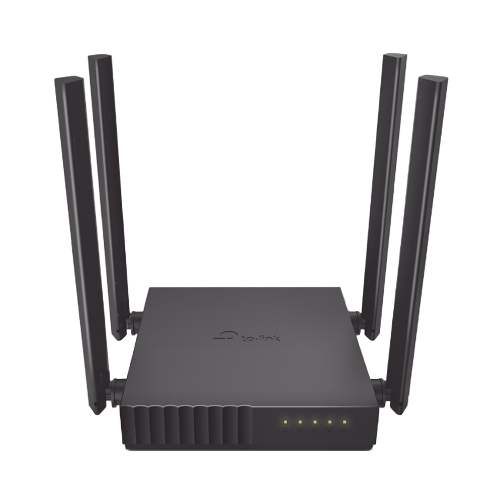 Router Inalámbrico doble banda AC, 2.4 GHz y 5 GHz Hasta 1200 Mbps, 4 antenas externas omnidireccional, 4 Puertos LAN 10/100 Mbps, 1 Puerto WAN 10/100 Mbps, Versión 6