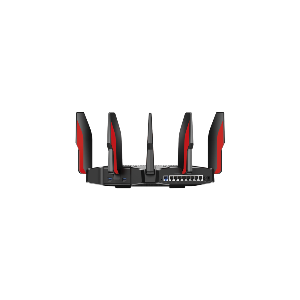 Router de juegos de banda triple AC5400 MU-MIMO 1 puerto WAN 10/100/1000 Mbps y 8 puertos LAN 10/100/1000 Mbps, 2 puerto USB 3.0 y  8 antenas.