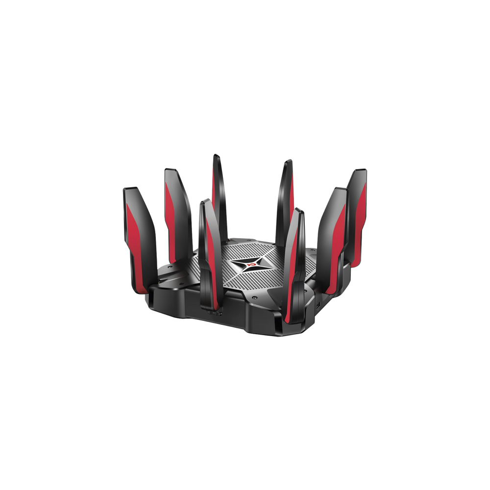 Router de juegos de banda triple AC5400 MU-MIMO 1 puerto WAN 10/100/1000 Mbps y 8 puertos LAN 10/100/1000 Mbps, 2 puerto USB 3.0 y  8 antenas.