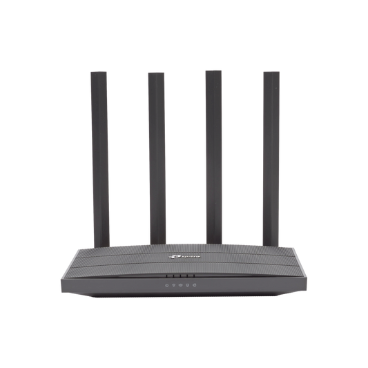 Router inalámbrico AC 1200 doble banda 1 puerto WAN 10/100/1000 Mbps Y  4 puertos LAN 10/100/1000 Mbps