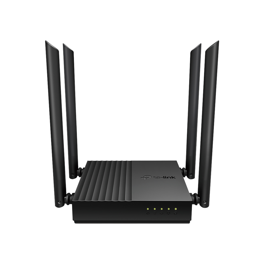 AC 1200 Dual Band MU-MIMO Wireless Router, 1 10/100/1000 Mbps WAN Port &amp; 4 10/100/1000 Mbps LAN Ports