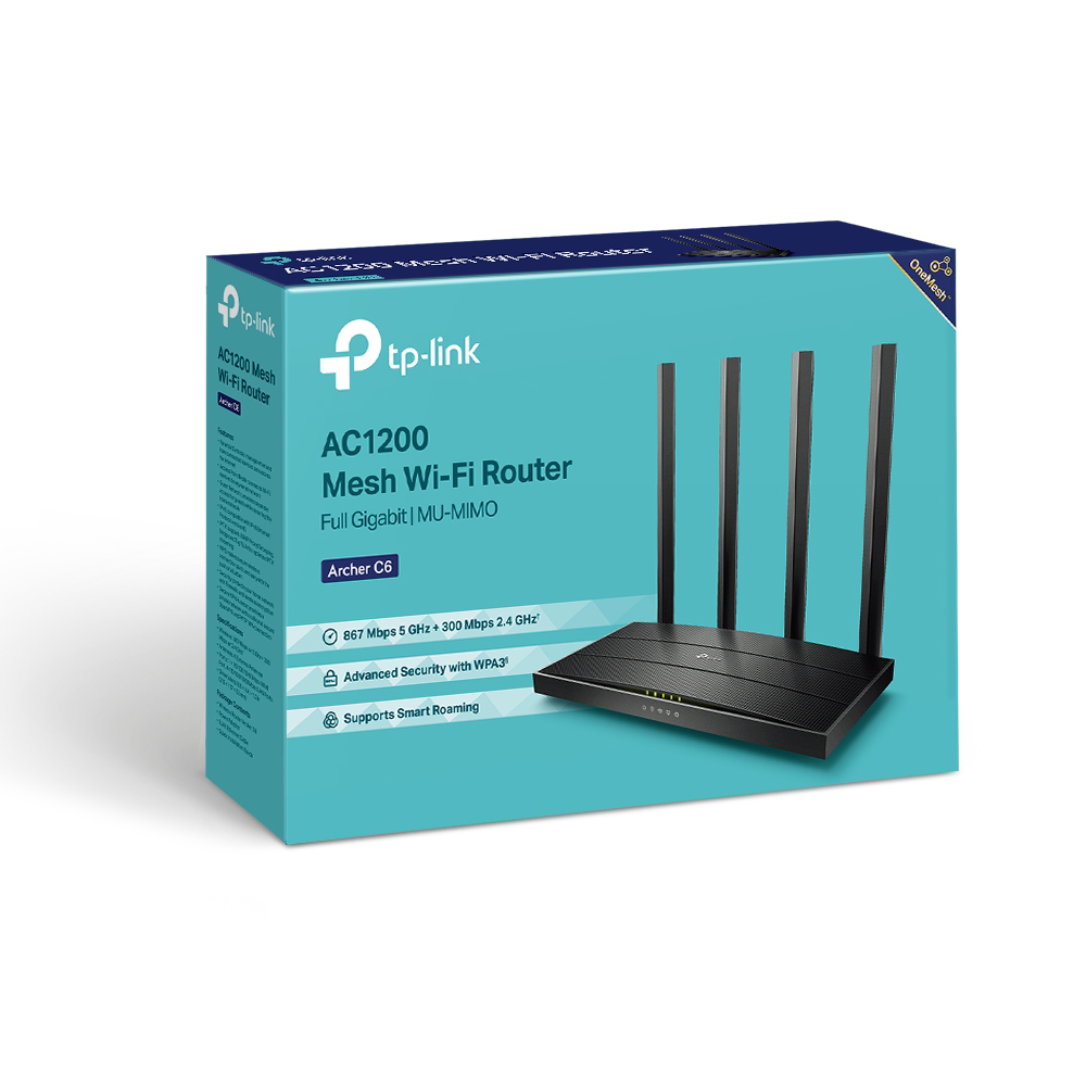 AC 1200 Dual Band Wireless Router 1 10/100/1000 Mbps WAN Port &amp; 4 10/100/1000 Mbps LAN Ports