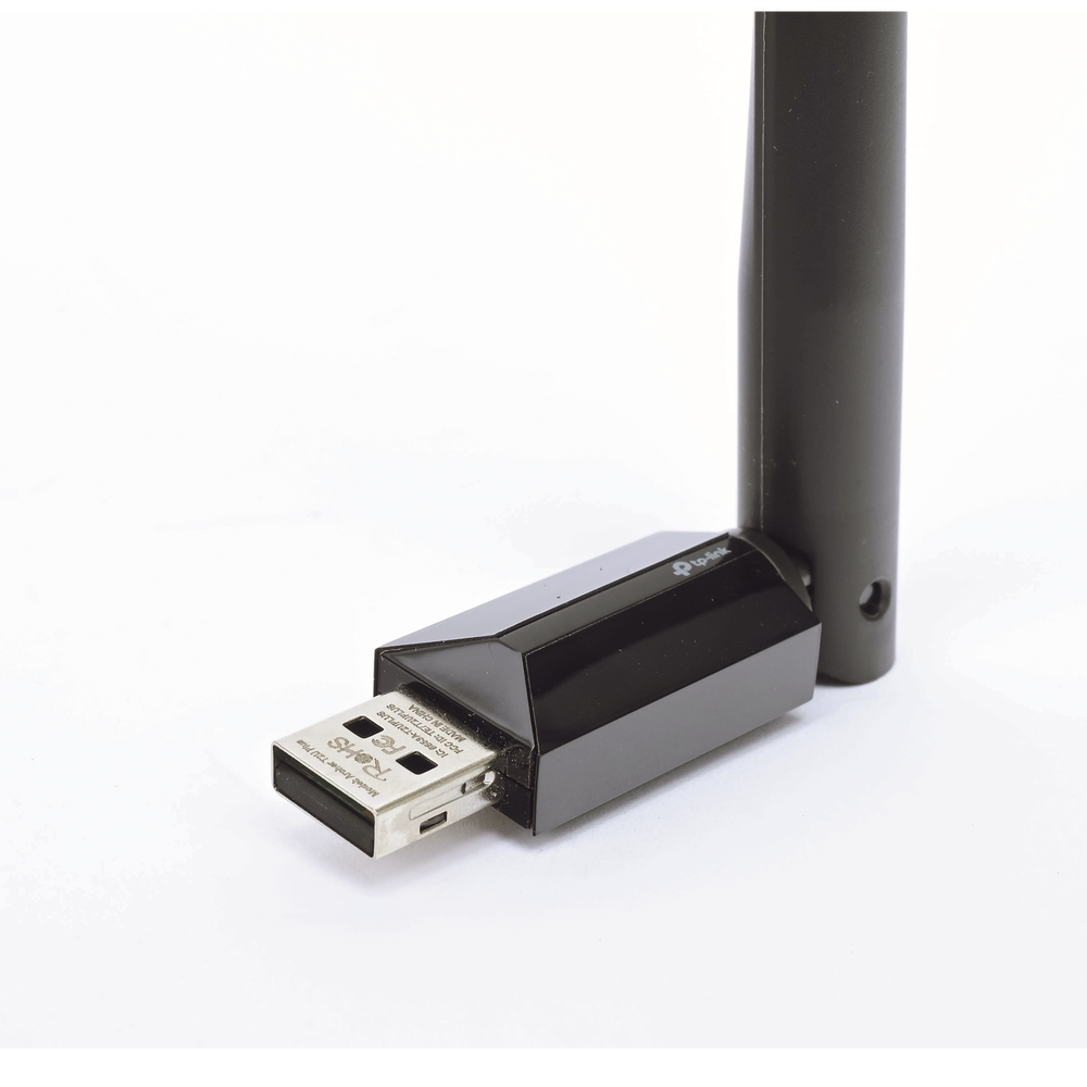 Adaptador  USB inalámbrico doble banda AC 600 Mbps, antena de alta ganancia.
