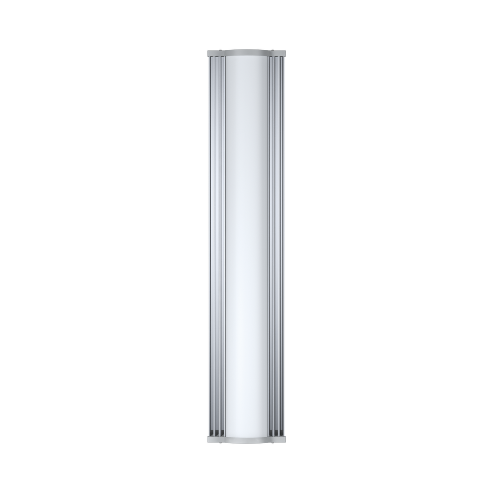Antena sectorial de 100 grados, 20 dBi, 5150-5850 MHz , desempeño Carrier Class, integra BackShield para evitar lóbulos laterales