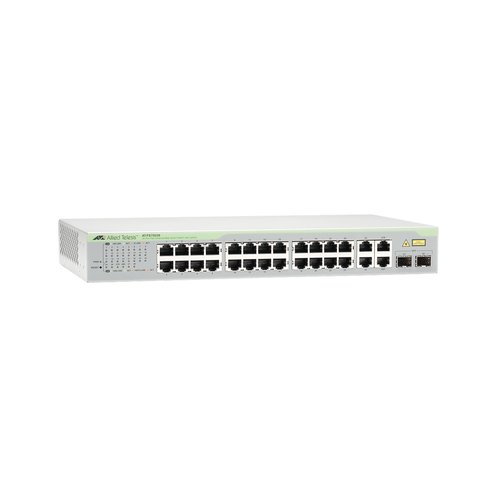 Switch WebSmart de 24 puertos 10/100 Mbps + 2 puertos 10/100/1000 Mbps + 2 SFP Gigabit Combo