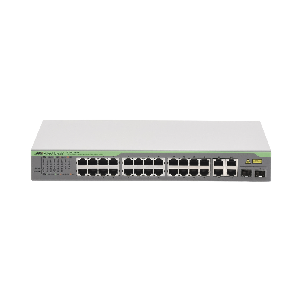 Switch WebSmart de 24 puertos 10/100 Mbps + 2 puertos 10/100/1000 Mbps + 2 SFP Gigabit Combo