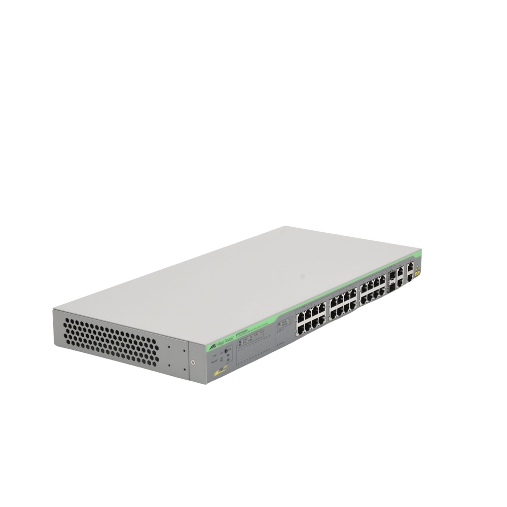WebSmart Switch, 24 puertos PoE+ 10/100 Mbps + 2 puertos 10/100/1000 Mbps + 2 SFP Gigabit Combo, 193 W
