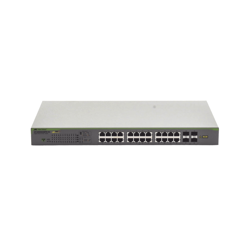 Switch PoE+ Gigabit WebSmart de 24 puertos 10/100/1000 Mbps + 4 puertos SFP Gigabit, 185 W, Version 2