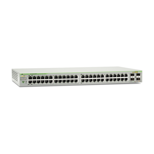 Switch PoE+ Gigabit WebSmart de 48 puertos 10/100/1000 Mbps (24 Puertos PoE) + 4 puertos gigabit SFP (Combo), 370 W