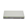 Switch PoE+ Gigabit WebSmart de 10 puertos 10/100/1000 Mbps (2 x Combo) + 2 puertos gigabit SFP (Combo), 75 W