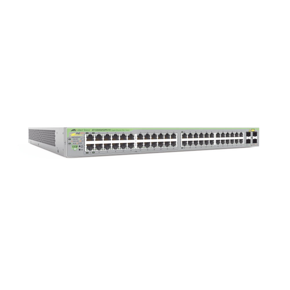 Gigabit webSmart switch, 48 Puertos PoE+ 10/100/1000T, 4 Puertos SFP