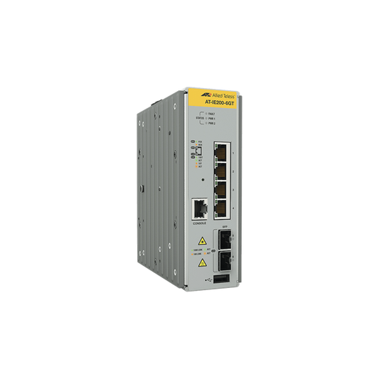 Switch Industrial Administrable Capa 2 de 4 Puertos 10/100/1000 Mbps + 2 Puertos SFP