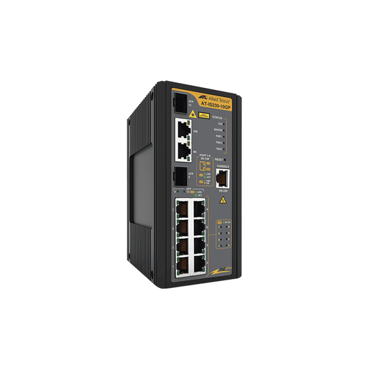 Switch Industrial PoE+ administrable de 8 Puertos 10/100/1000 Mbps + 2 puertos SFP Combo, 120 W