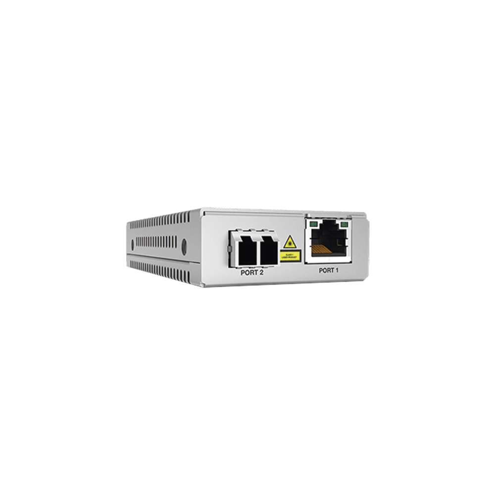 Convertidor de medios Gigabit Ethernet a fibra óptica, conector LC, monomodo (SMF), versión TAA (Trade Agreement Act), 10 km