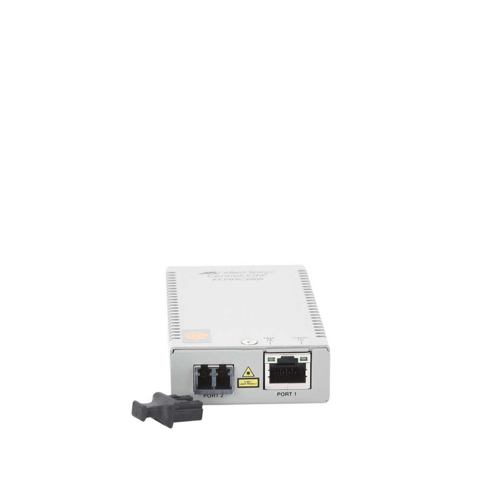 Gigabit Ethernet to fiber optic media converter, LC connector, multimode (MMF), 220 to 500 m distance, with multi-region power supply