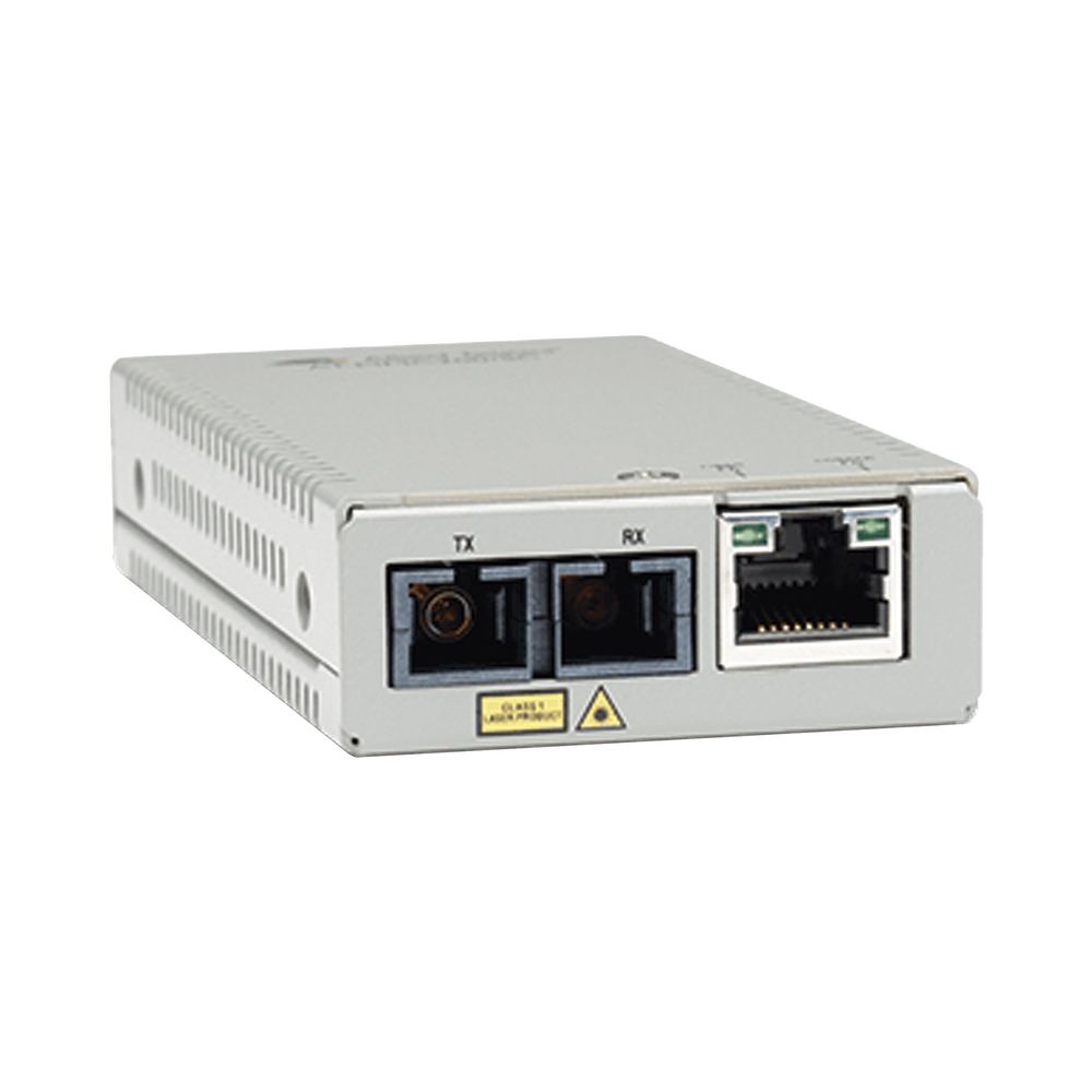 Convertidor de medios Fast Ethernet a fibra óptica, conector SC, multimodo (MMF), distancia hasta 2 km