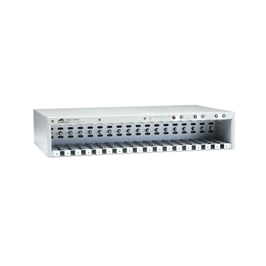 CHASSIS D/18 SLOTS PARA CONVERTIDORES DE MEDIOS SERIE MMC2000, PSU UNIVERSAL