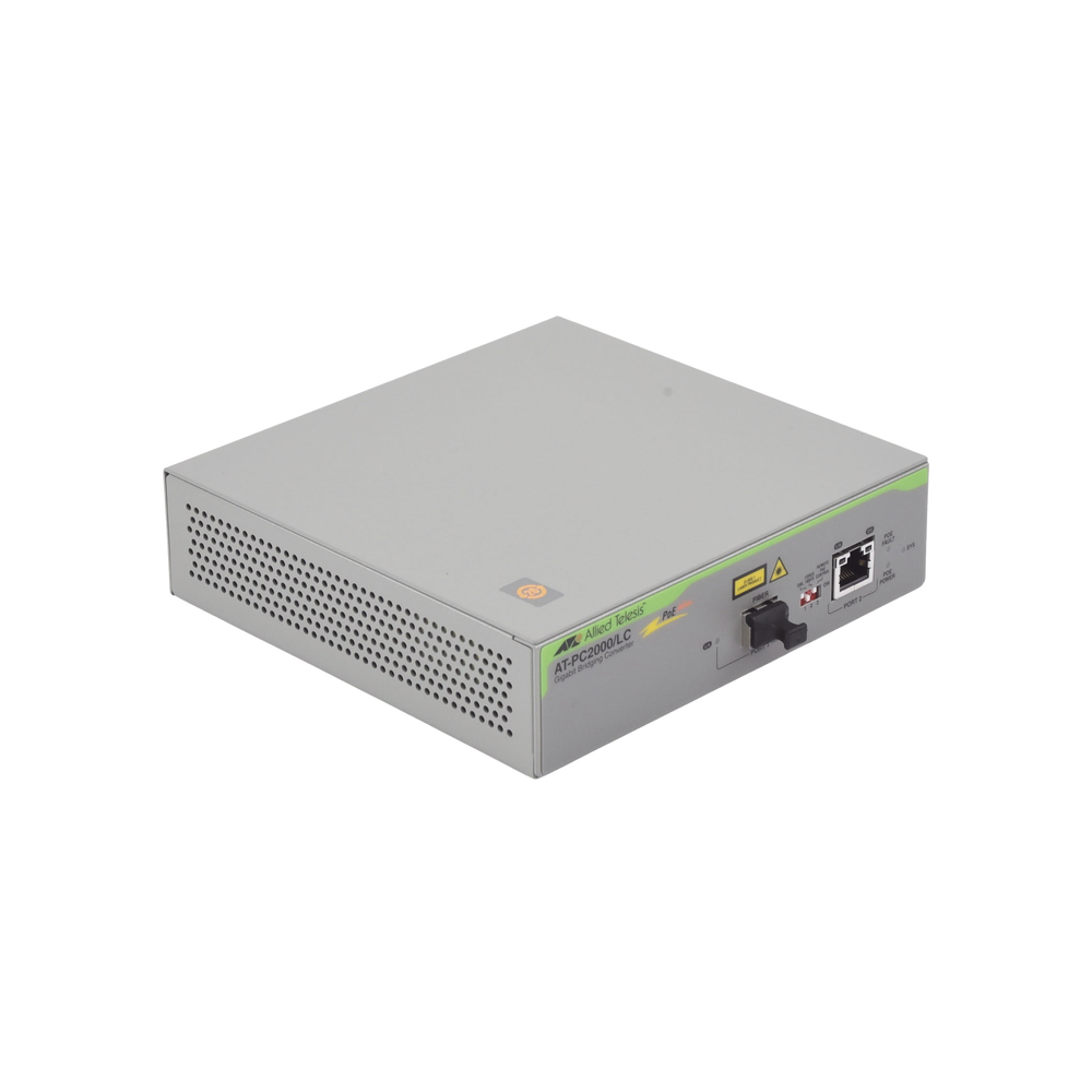 Gigabit Ethernet PoE+ to Fiber Media Converter, LC connector, multimode (MMF), distance up to 550 m