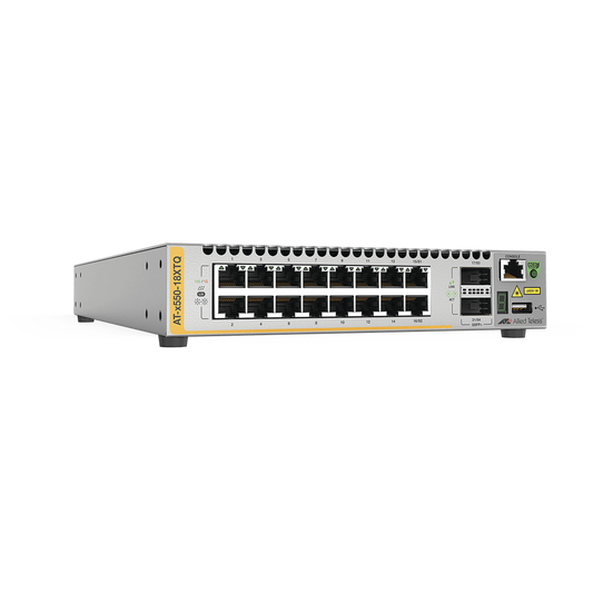 Switch Stackeable Inteligente 10 Gigabit Capa 3, 16 puertos 10 G BaseT + 2 puertos 40 G QSFP