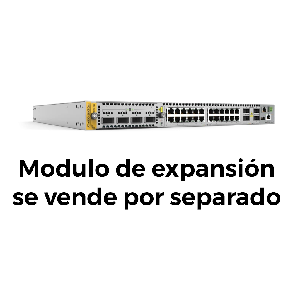 Layer 3 Stackable Switch, 24 x 1/2.5/5/10G RJ45 ports, 4 x 40G/100G QSFP+/QSFP28, 1 x Expansion Slot, 1 Year Net.Cover Preferred