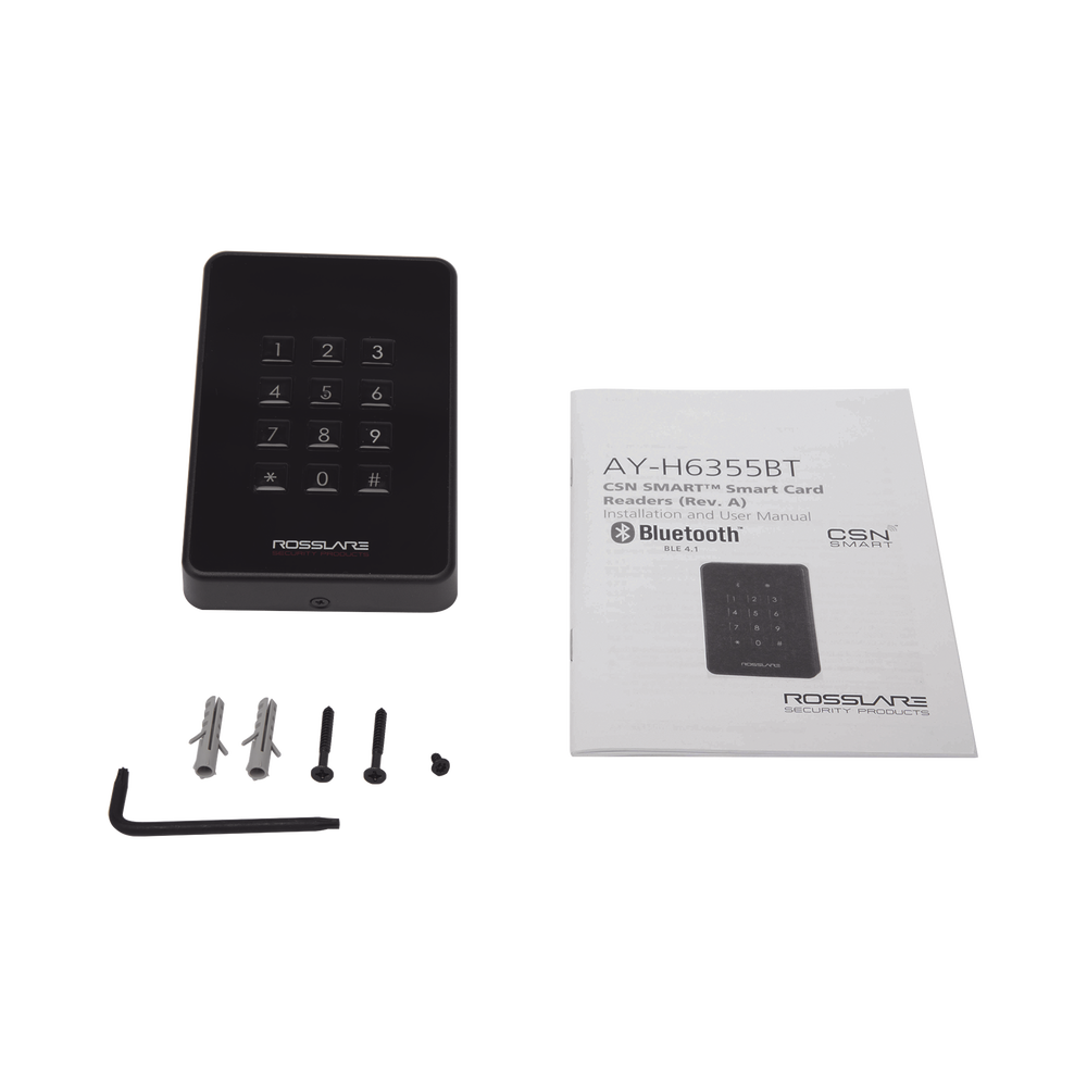 Multi-format card reader, MIFARE NFC-ID, BLUETOOTH (BLE-ID) with keyboard