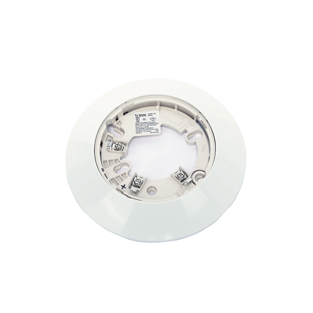 Base de 6 Pulgadas para Detectores Notifier, Farenhyt, Silent Knight y Fire-Lite / Color Blanco / Paquete con 10 Piezas