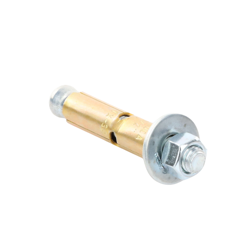 4 Piece Auger Type Wall Plug Kit with 3/8" X 3" Screw with 1/2" Wall Plug.