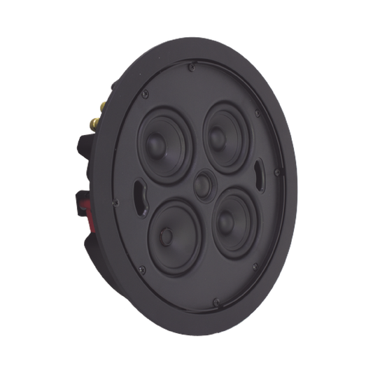 Altavoz delgado de 3 vías para empotrar en el techo tres woofers de 3 ", un altavoz de medios de 3" y (1) tweeter de cúpula de seda de 20 mm